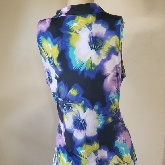 WORTHINGTON SLEEVELESS WOMAN BLOUSE BRIGHT COLORS. - Picture 5 of 6